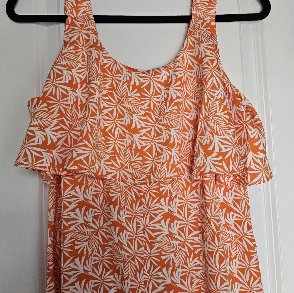 Orange Ann Taylor Floral dress